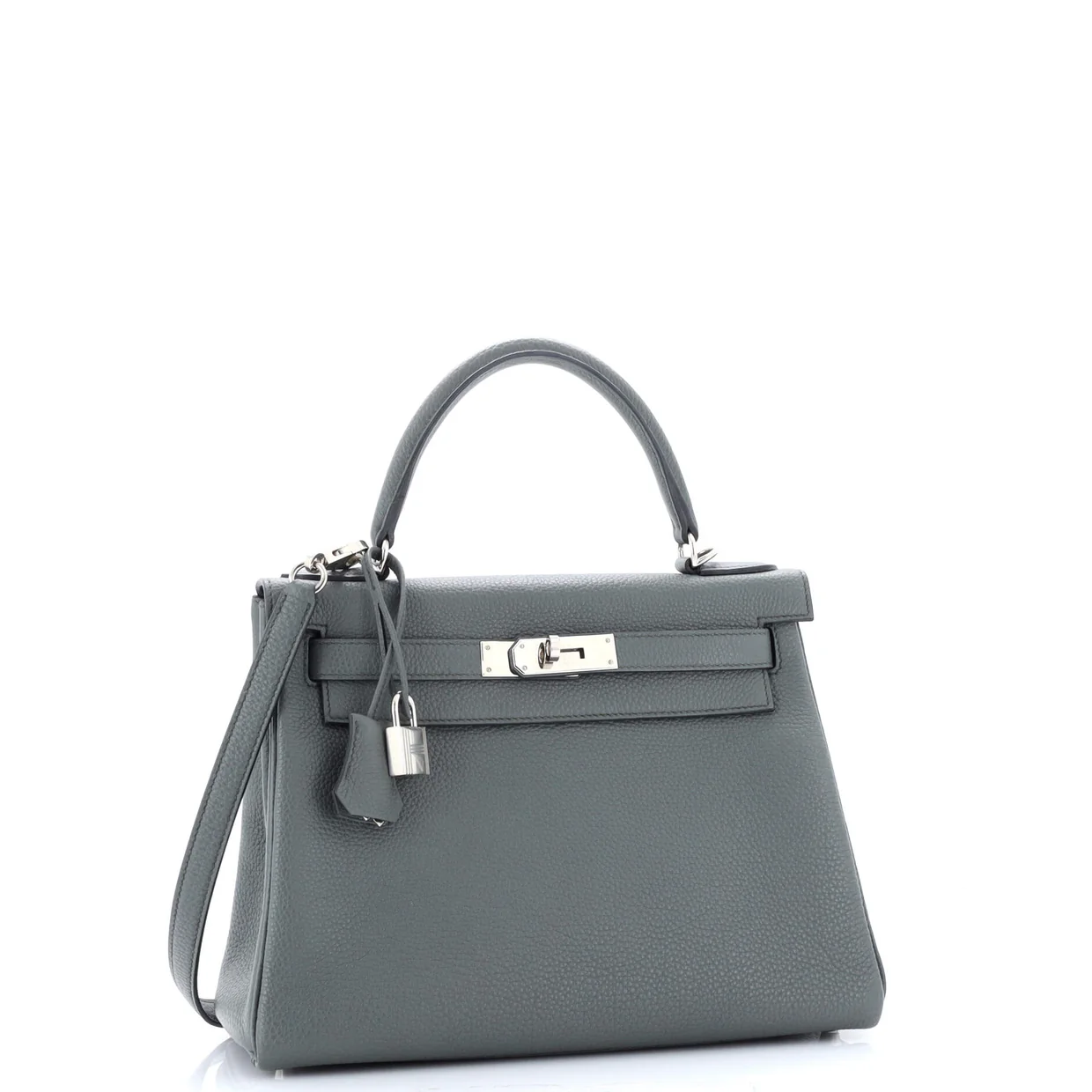 Kelly Handbag Vert Amande Togo with Palladium Hardware 28 - Deep Luxury