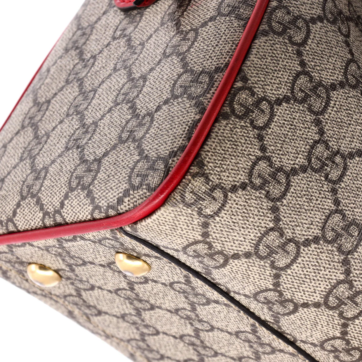 Convertible Boston Bag Embroidered GG Coated Canvas Small - Deep Luxury