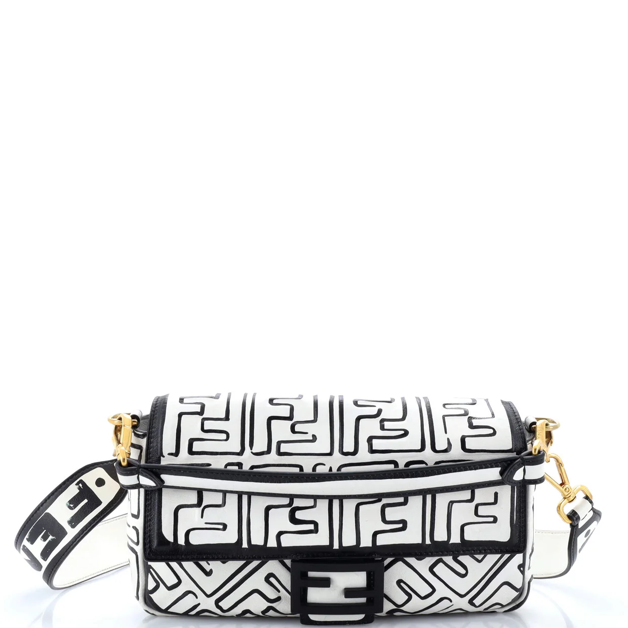 Baguette NM Bag Joshua Vides Zucca Embossed Leather Medium - Deep Luxury