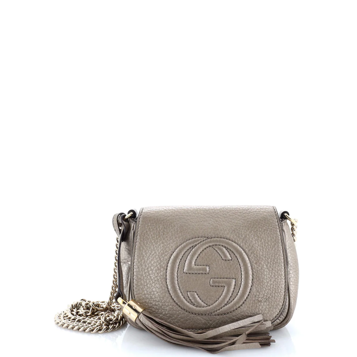 Soho Chain Crossbody Bag Leather Small - Deep Luxury