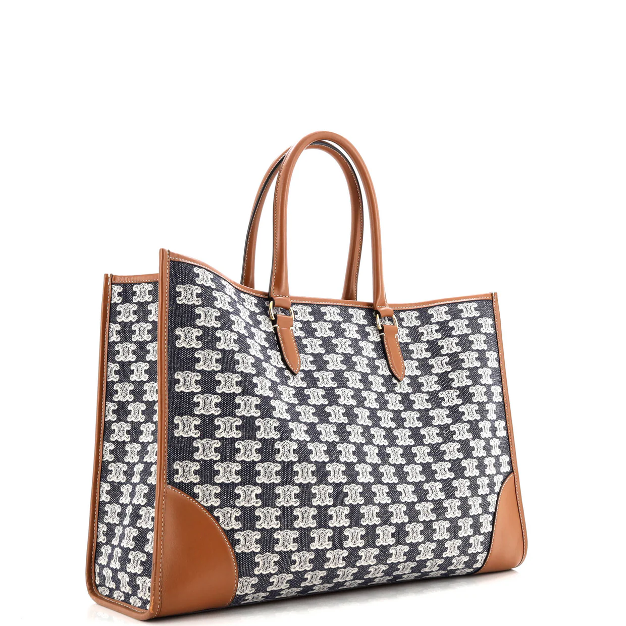 Horizontal Cabas Tote Triomphe Canvas - Deep Luxury