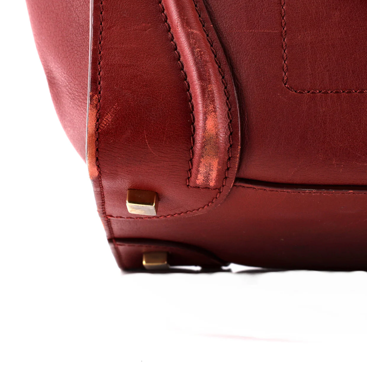 Luggage Bag Smooth Leather Medium - Deep Luxury
