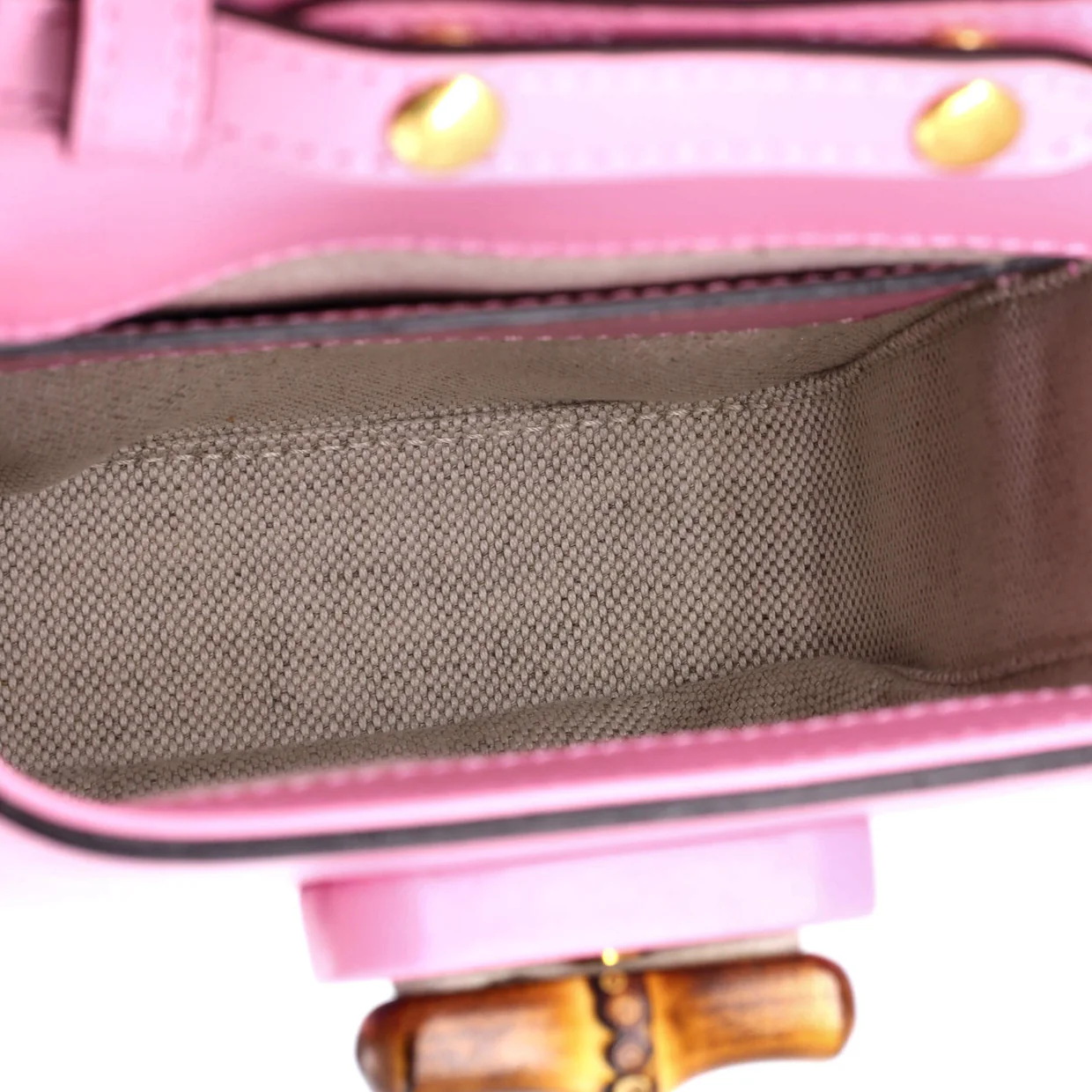 Bamboo Top Handle Backpack Leather Mini - Deep Luxury