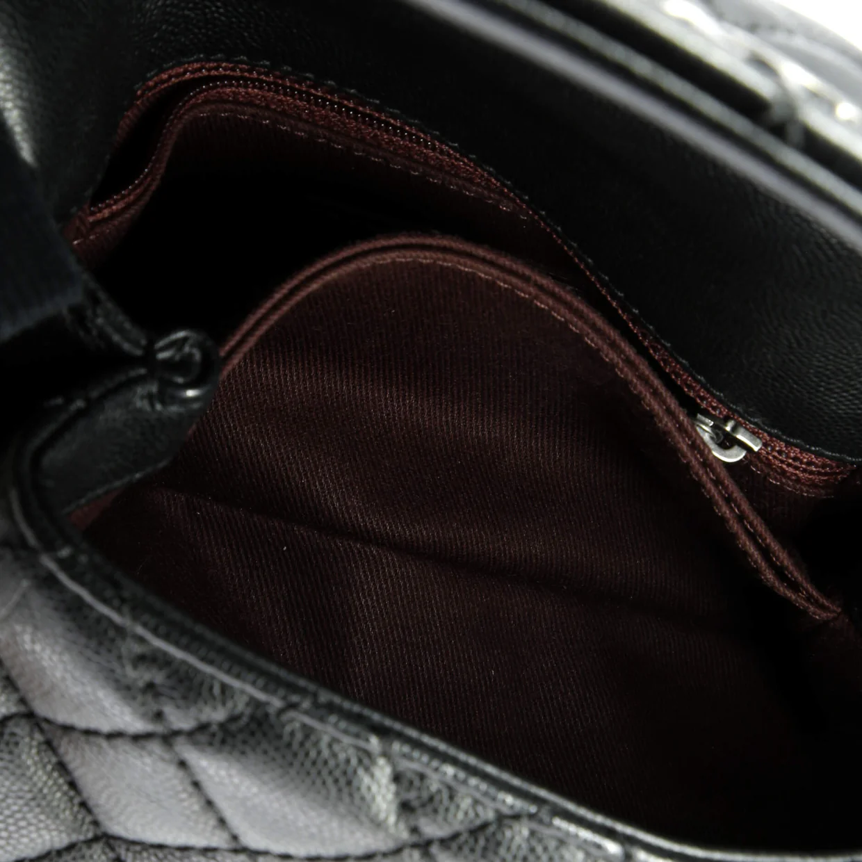 Coco Top Handle Bag Quilted Caviar Mini - Deep Luxury