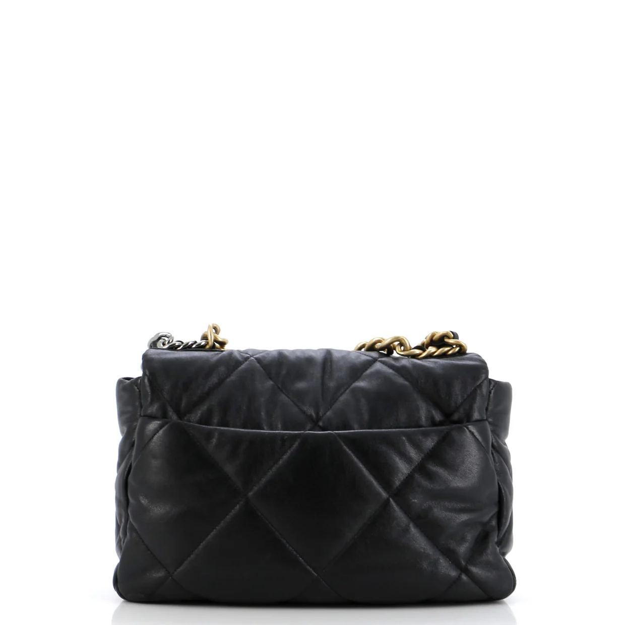 19 Flap Bag Quilted Leather Medium - Deep Luxury