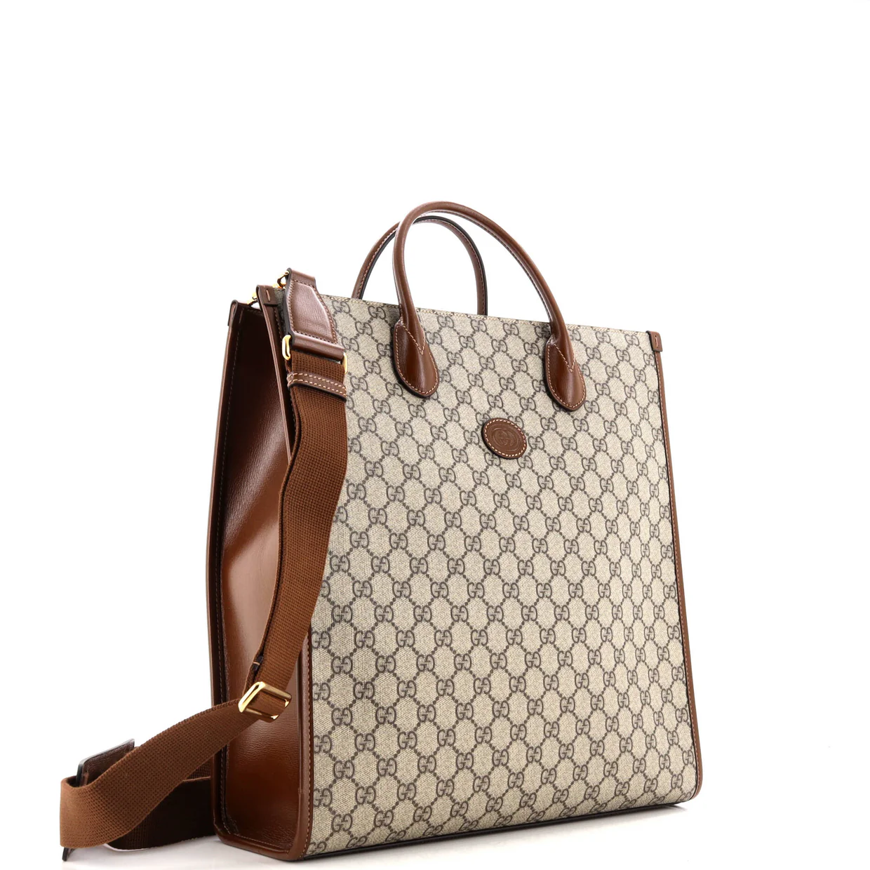 Interlocking G Tote GG Coated Canvas Vertical - Deep Luxury