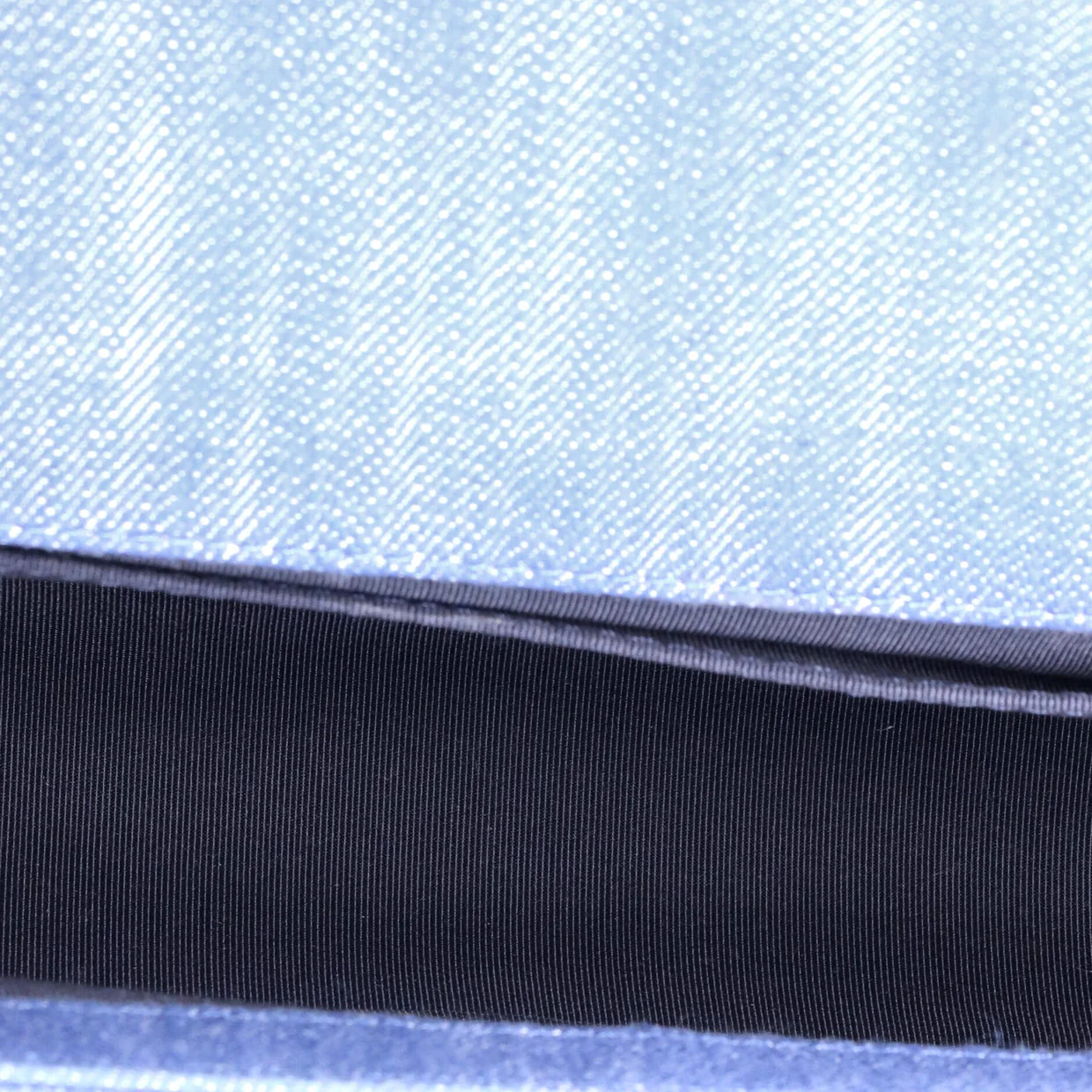 Boy Flap Bag Chevron Denim Old Medium - Deep Luxury