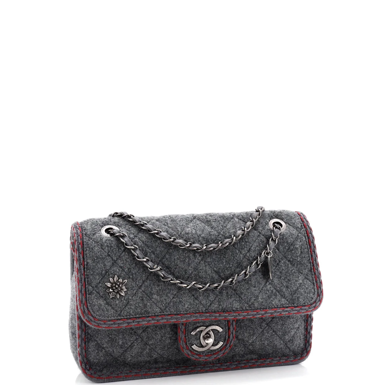 Paris-Salzburg Flap Bag Quilted Wool Medium - Deep Luxury