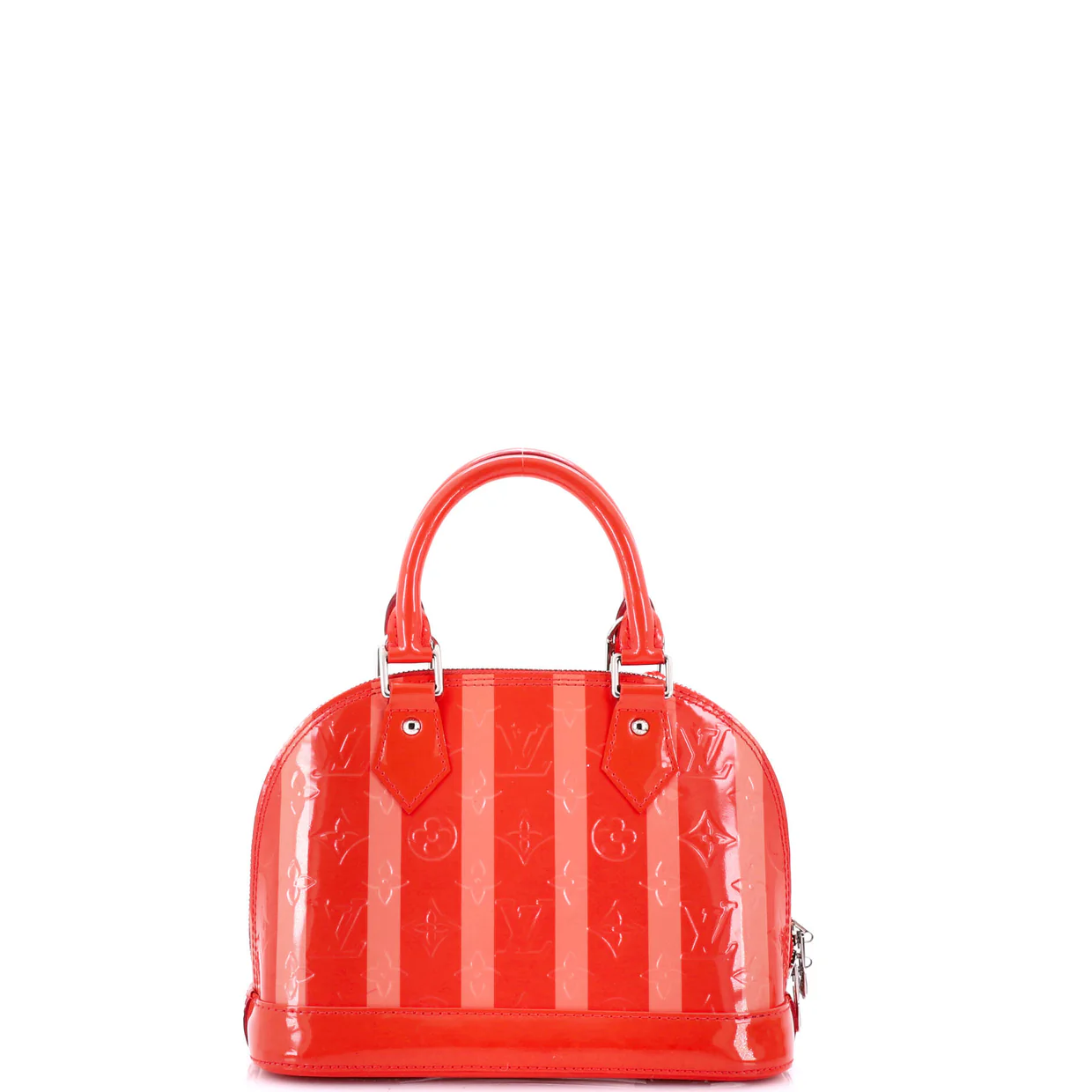 Alma Handbag Limited Edition Monogram Vernis Rayures BB - Deep Luxury