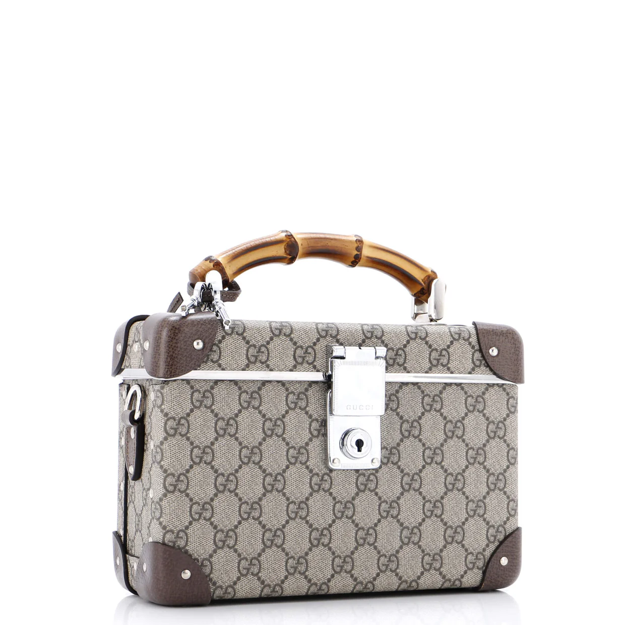 Bamboo Globe-Trotter Vanity Case GG Coated Canvas - Deep Luxury