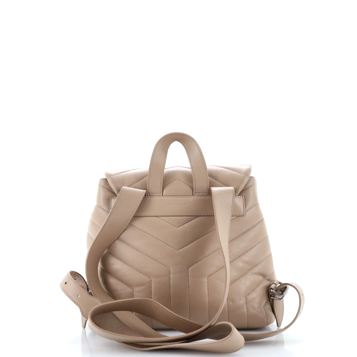 LouLou Backpack Matelasse Chevron Leather Small - Deep Luxury