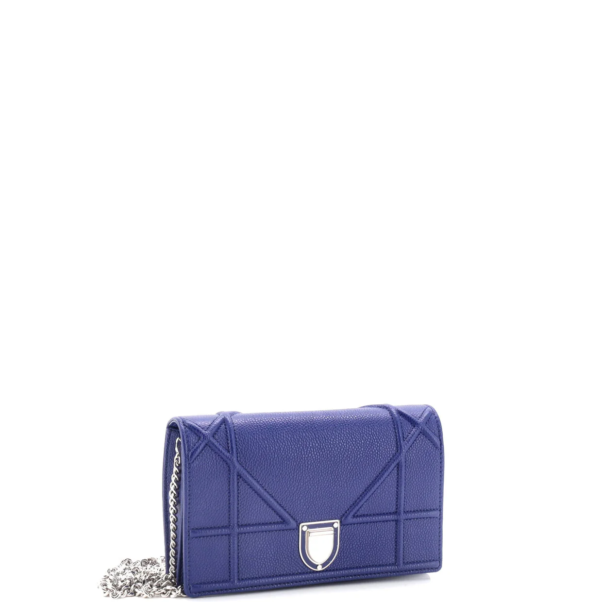 Diorama Wallet on Chain Leather - Deep Luxury