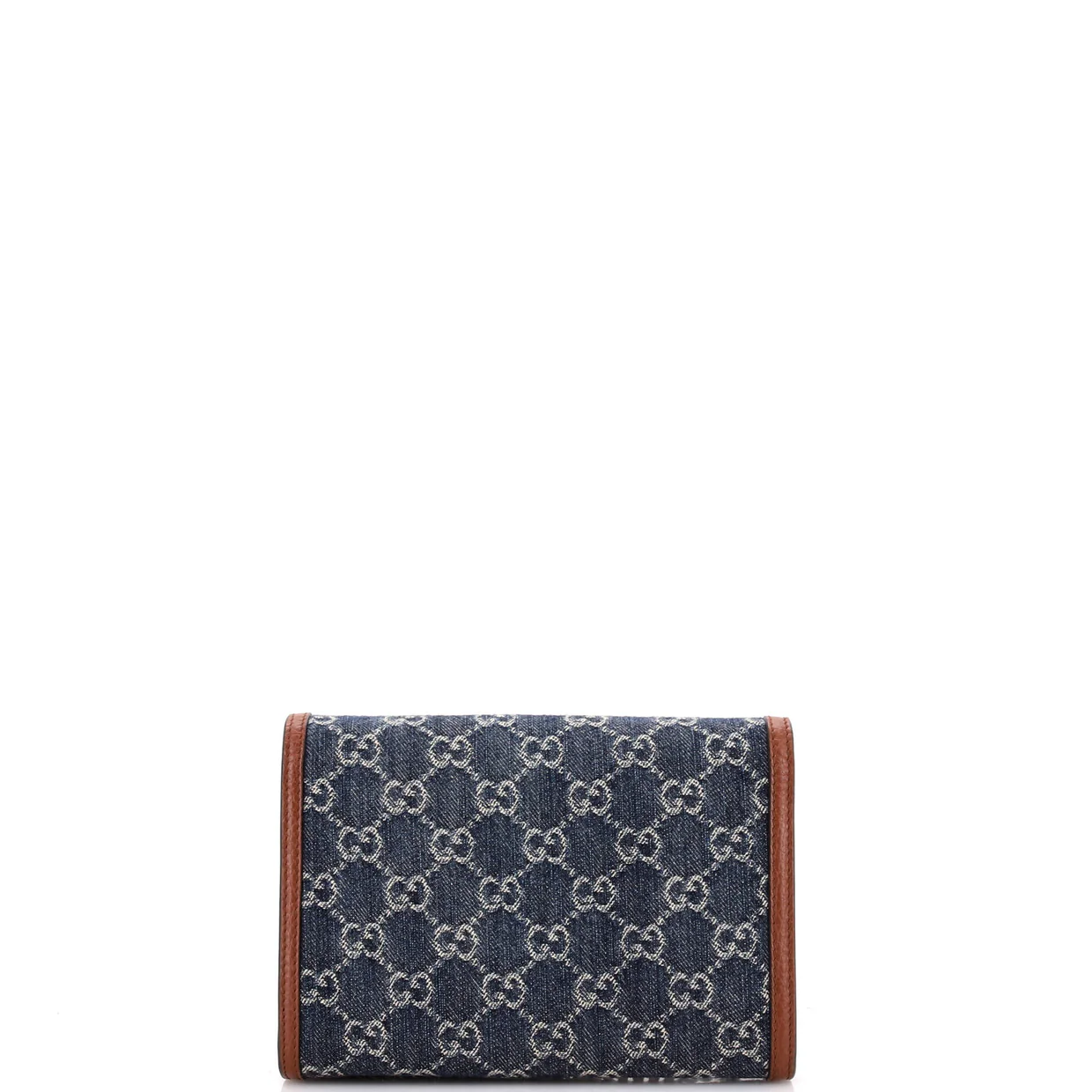 Dionysus Chain Wallet GG Denim Small - Deep Luxury