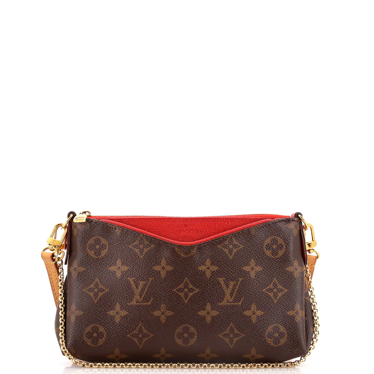 Pallas Clutch Monogram Canvas with Leather - Deep Luxury