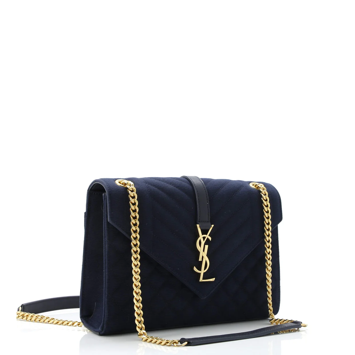 Classic Monogram Envelope Satchel Mixed Matelasse Canvas Medium - Deep Luxury