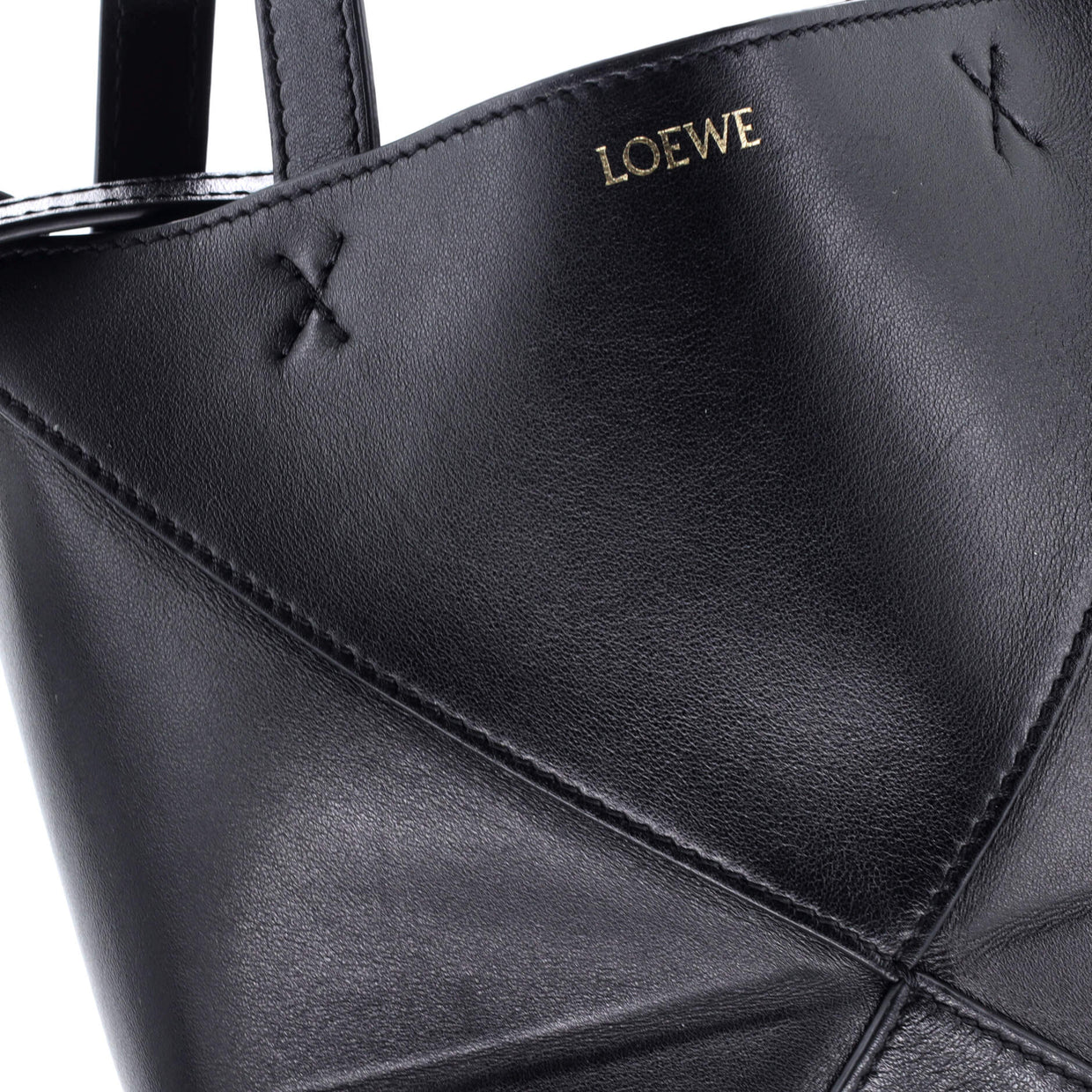 Puzzle Fold Tote Leather Mini - Deep Luxury