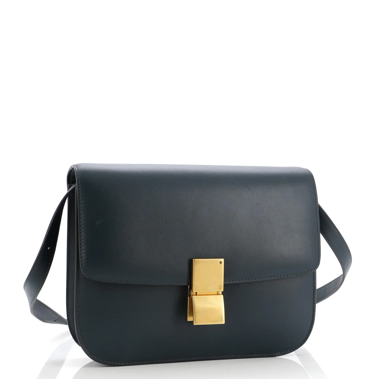 Classic Box Bag Smooth Leather Medium - Deep Luxury