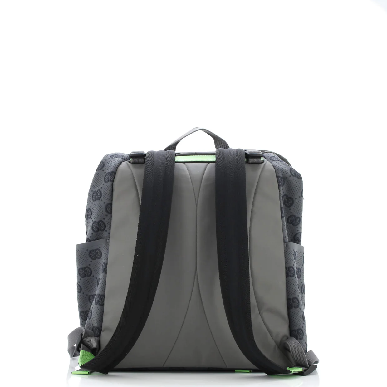 Panelled Double Buckle Backpack GG Jacquard Nylon and Rubber Large - Deep Luxury