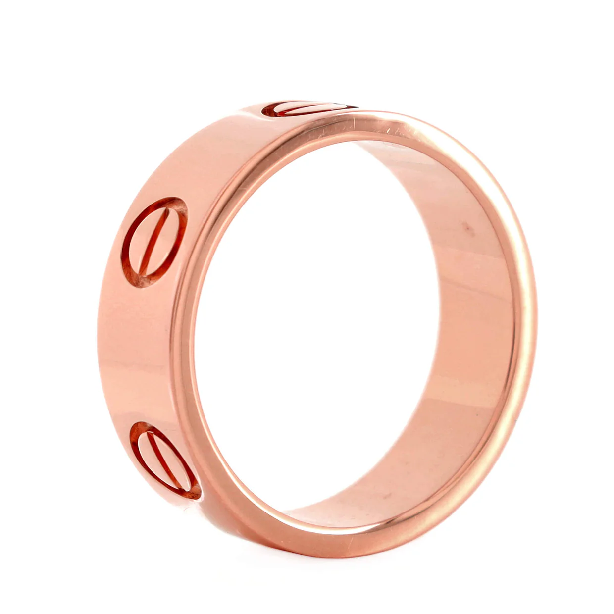 Love Band Ring 18K Rose Gold - Deep Luxury