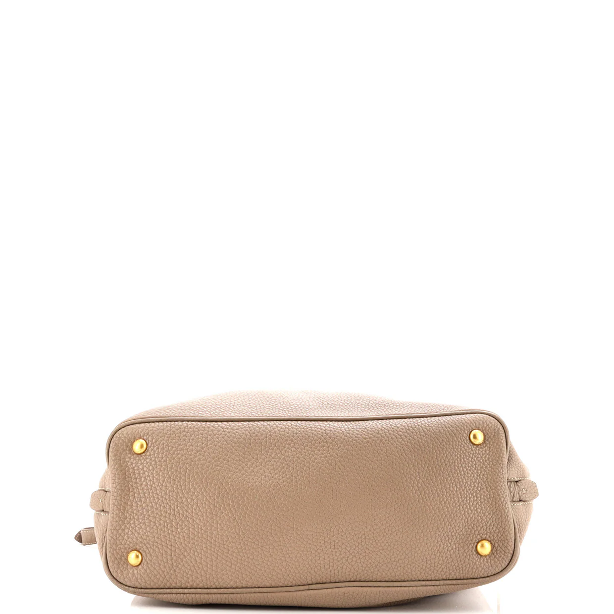 Side Zip Convertible Tote Vitello Daino Large - Deep Luxury