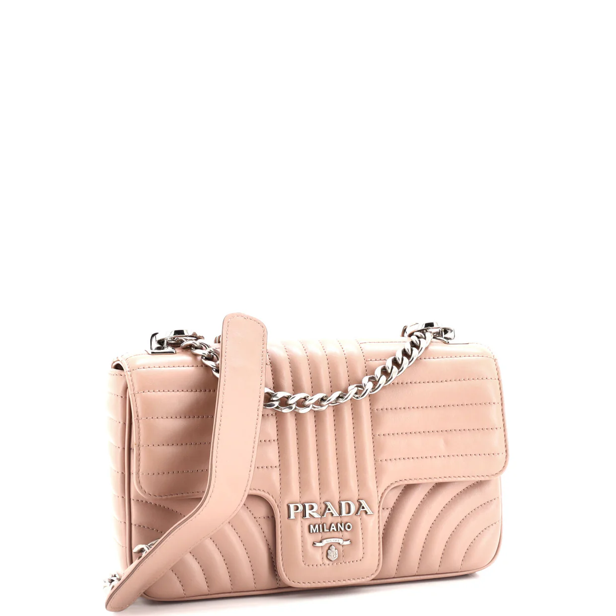 Chain Flap Shoulder Bag Diagramme Quilted Leather Medium - Deep Luxury