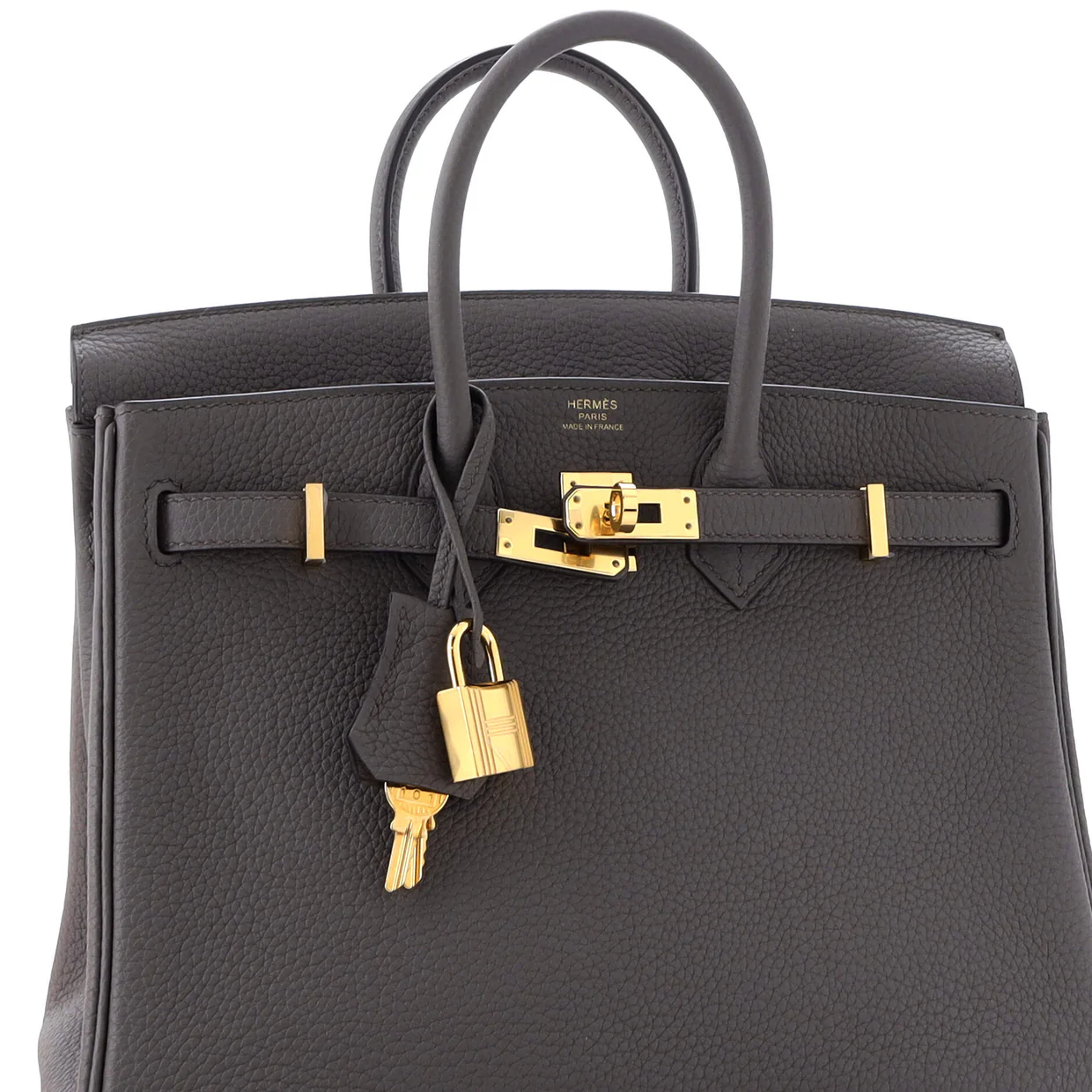 Birkin Handbag Grey Togo with Gold Hardware 25 - Deep Luxury