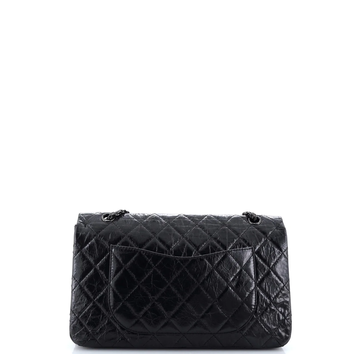 So Black Reissue 2.55 Flap Bag Quilted Glazed Calfskin 226 - Deep Luxury