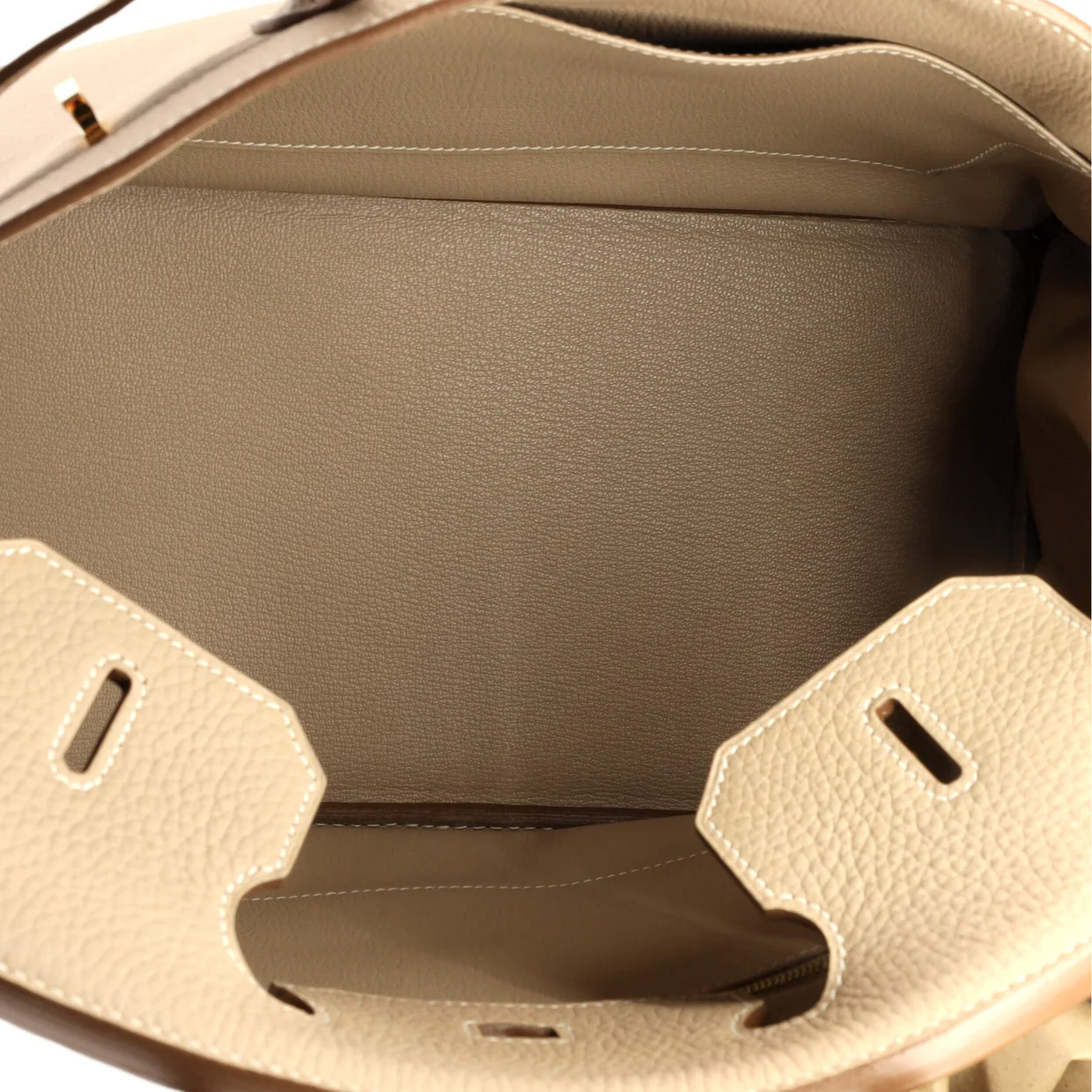 Birkin Handbag Light Clemence with Gold Hardware 35 - Deep Luxury