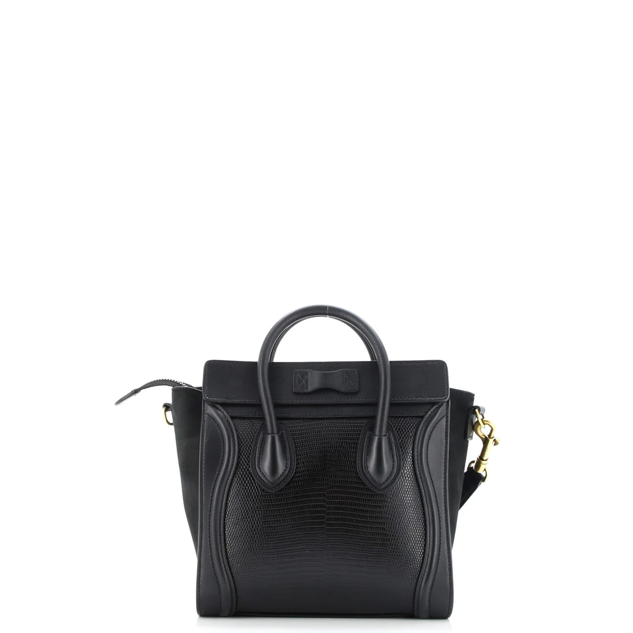 Luggage Bag Lizard and Leather Nano - Deep Luxury