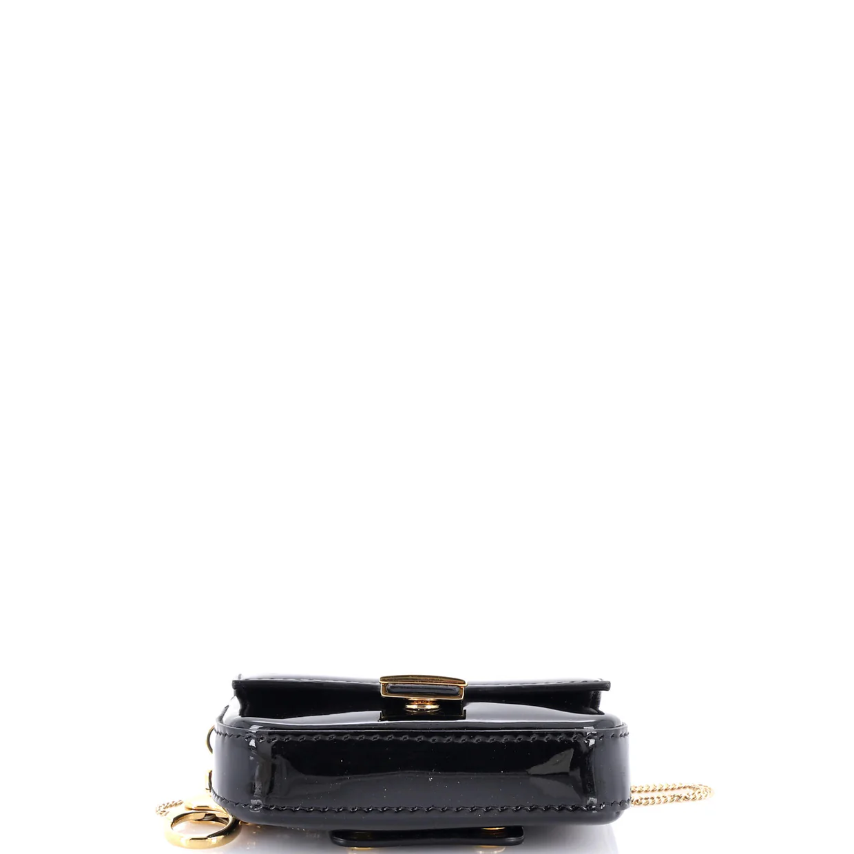 Chain Baguette Charm Bag Patent Nano - Deep Luxury