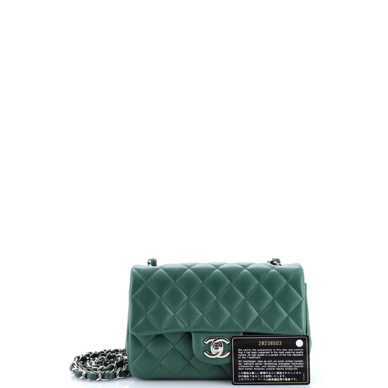 Classic Single Flap Bag Quilted Lambskin Mini - Deep Luxury