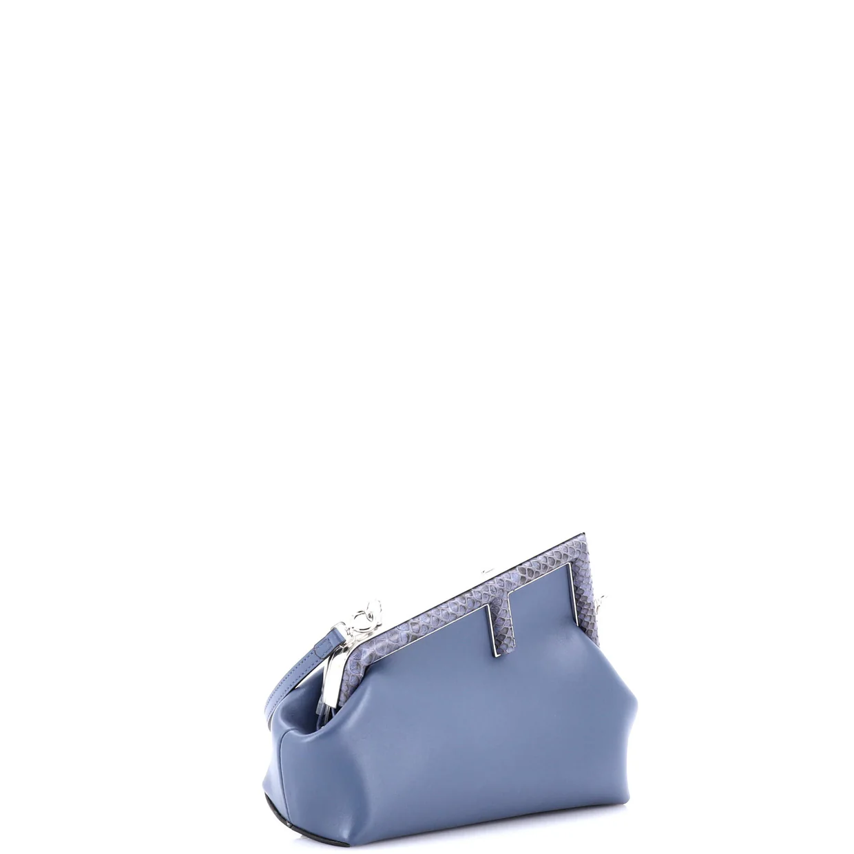 First Bag Leather with Python Small - Deep Luxury