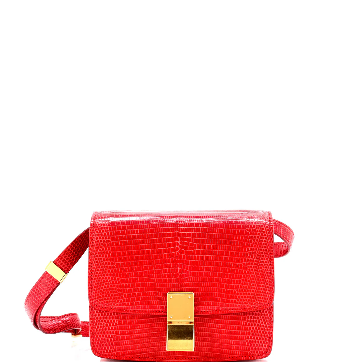 Classic Box Bag Lizard Small - Deep Luxury