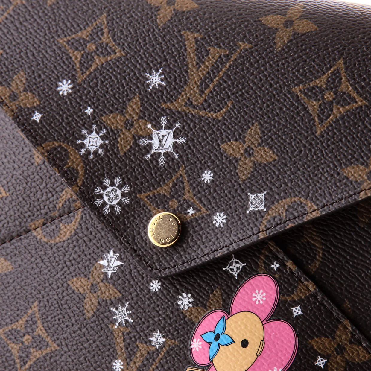 Kirigami Pochette Set Limited Edition Vivienne Xmas Monogram Canvas - Deep Luxury