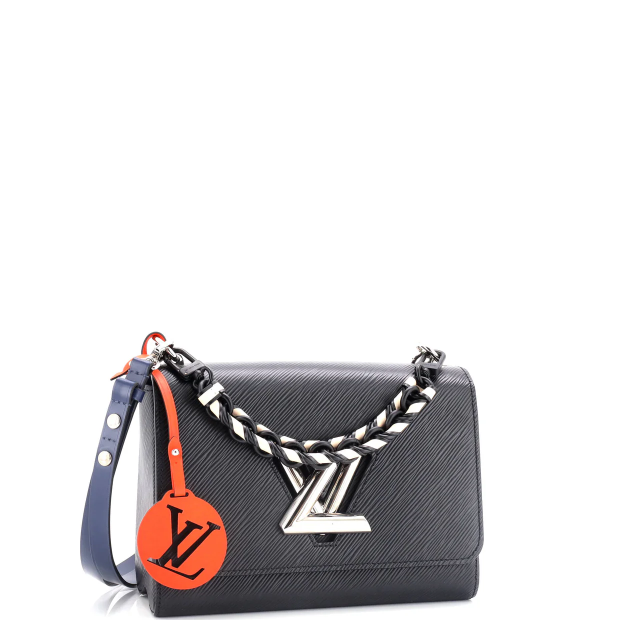 Braided Handle Twist Bag Epi Leather MM - Deep Luxury