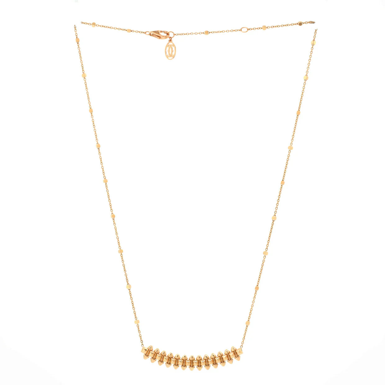 Clash de Cartier Pendant Necklace 18K Rose Gold Small - Deep Luxury