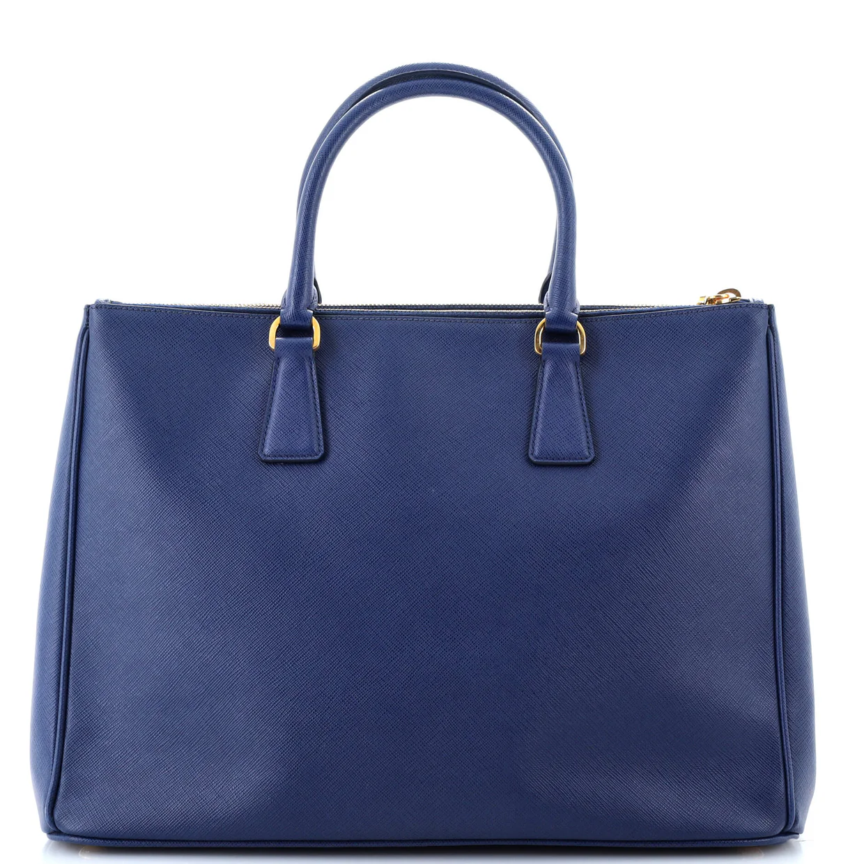 Double Zip Lux Tote Saffiano Leather Large - Deep Luxury