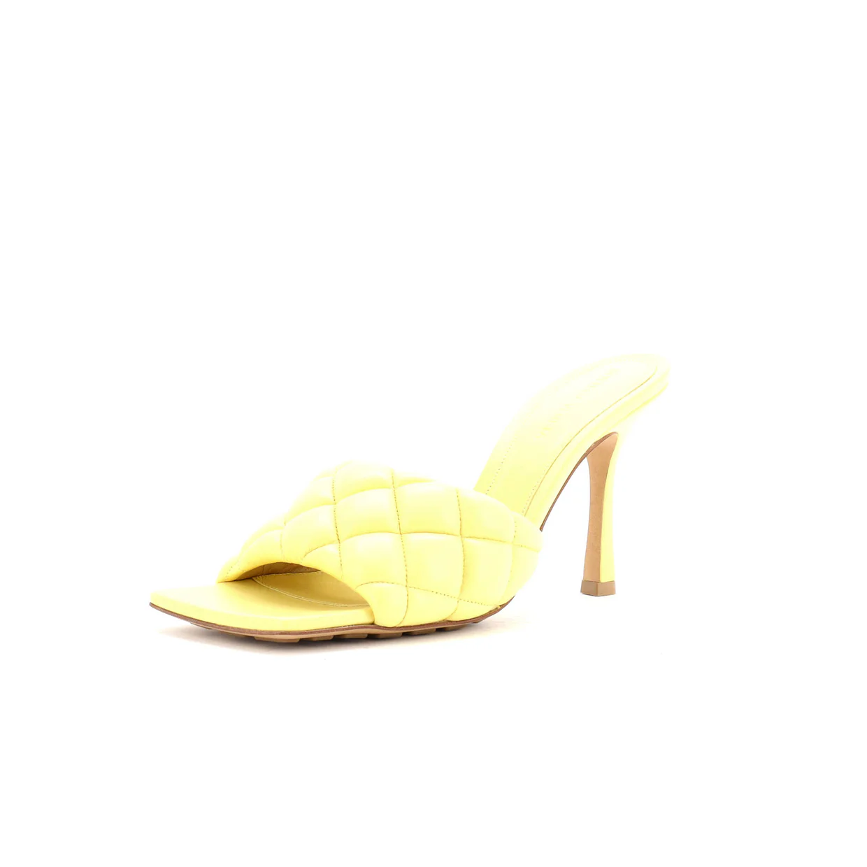 Women's The Padded Heeled Sandals Quilted Leather - Deep Luxury