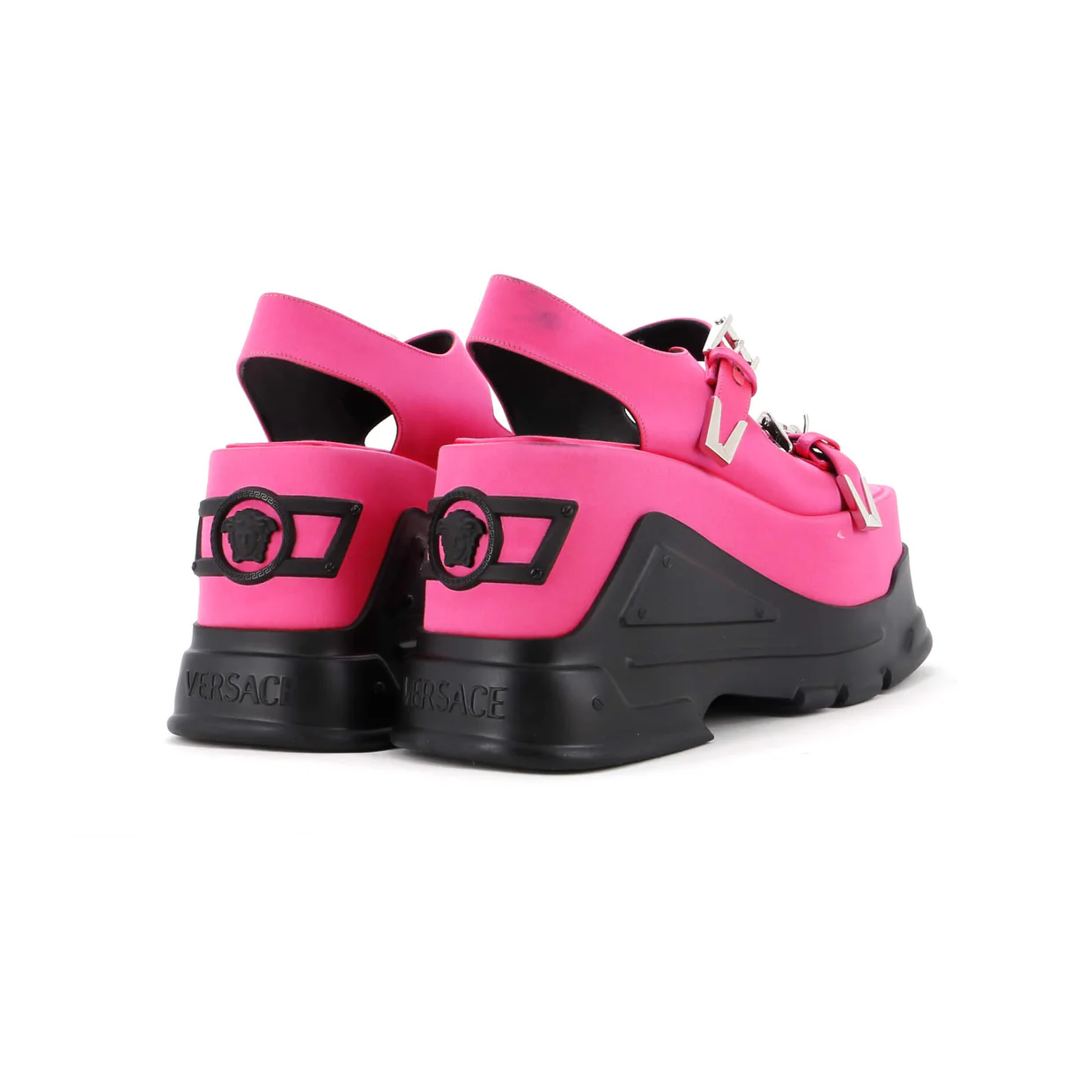 Women's Medusa Anthem Platform Sandals Satin - Deep Luxury