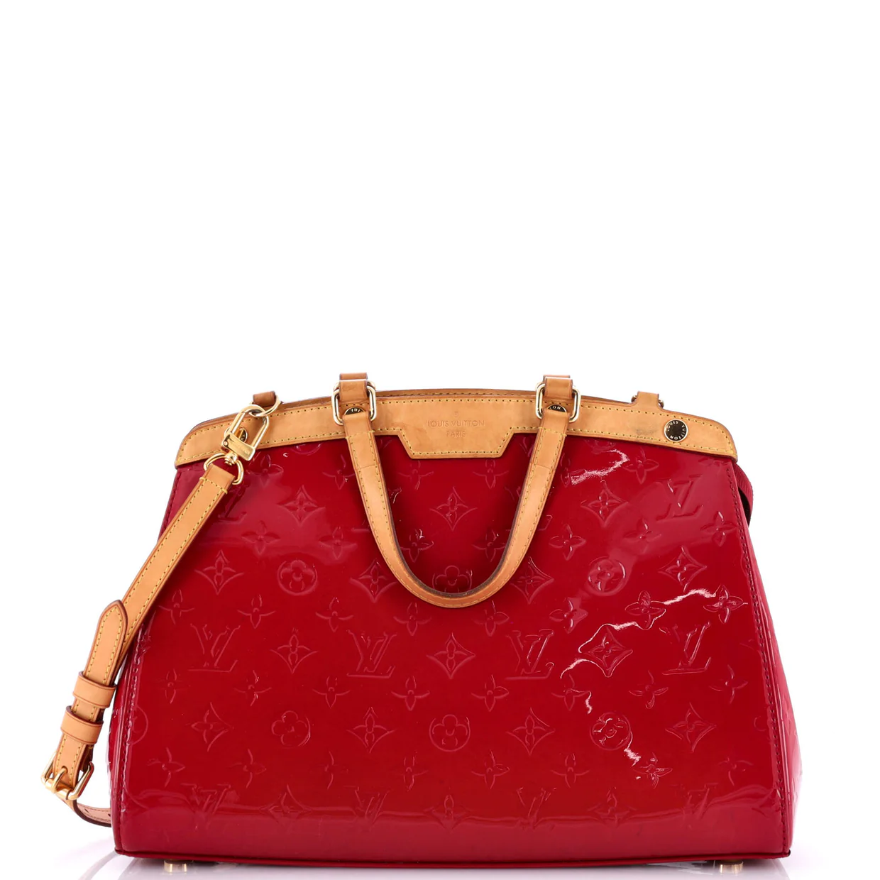 Brea Handbag Monogram Vernis MM - Deep Luxury