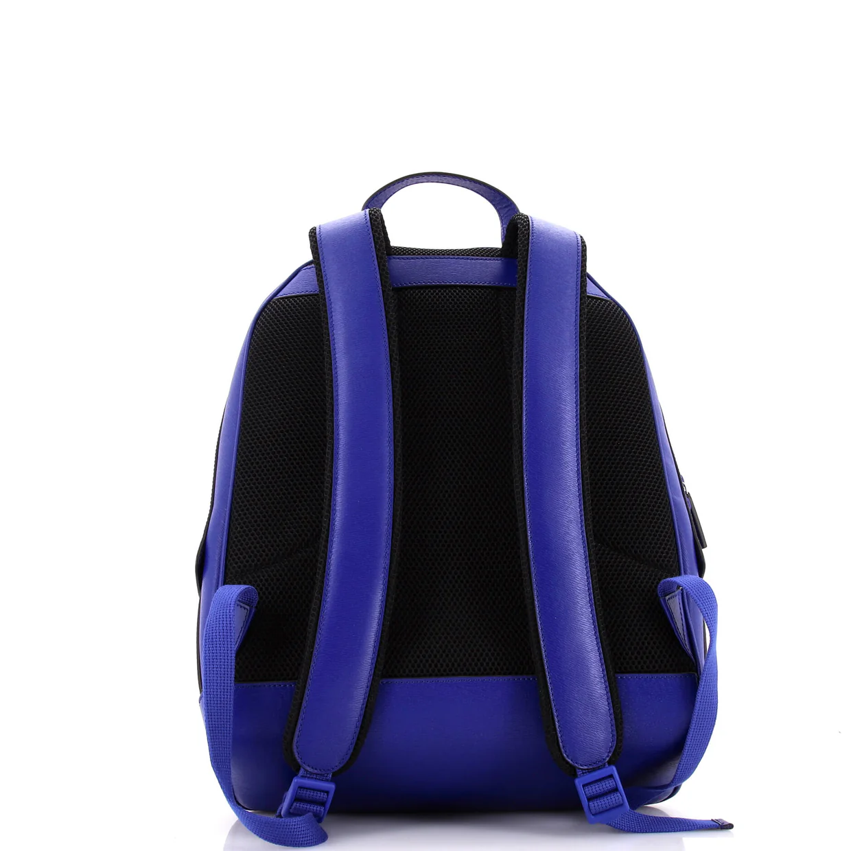 Zip Pocket Backpack Logo Print Leather Medium - Deep Luxury