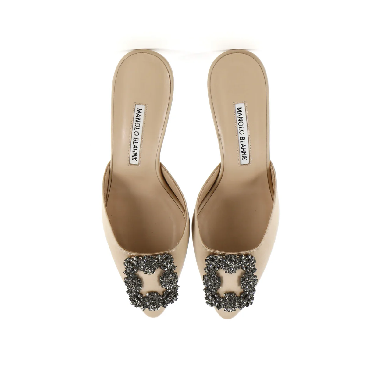 Women's Hangisimu Heeled Mules Satin 70 - Deep Luxury
