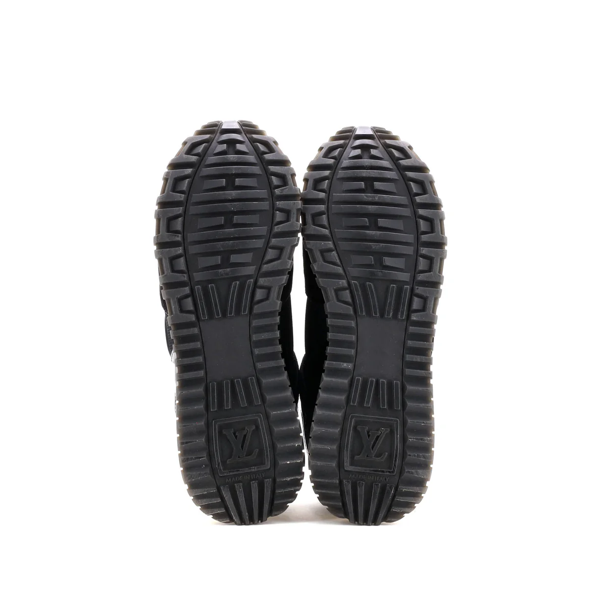 Women's Run Away Sneakers Mesh with Monogram Canvas and Suede - Deep Luxury