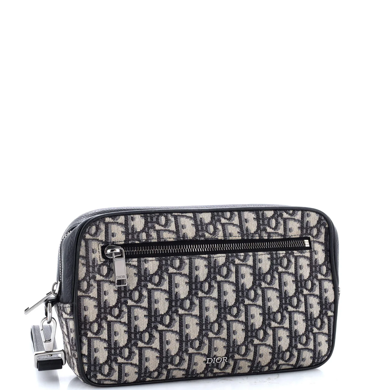 Toiletry Wristlet Pouch Oblique Canvas - Deep Luxury