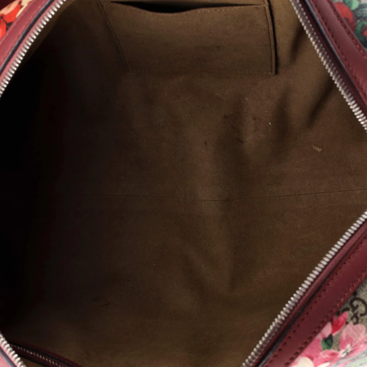 Convertible Boston Bag Blooms Print GG Coated Canvas Medium - Deep Luxury