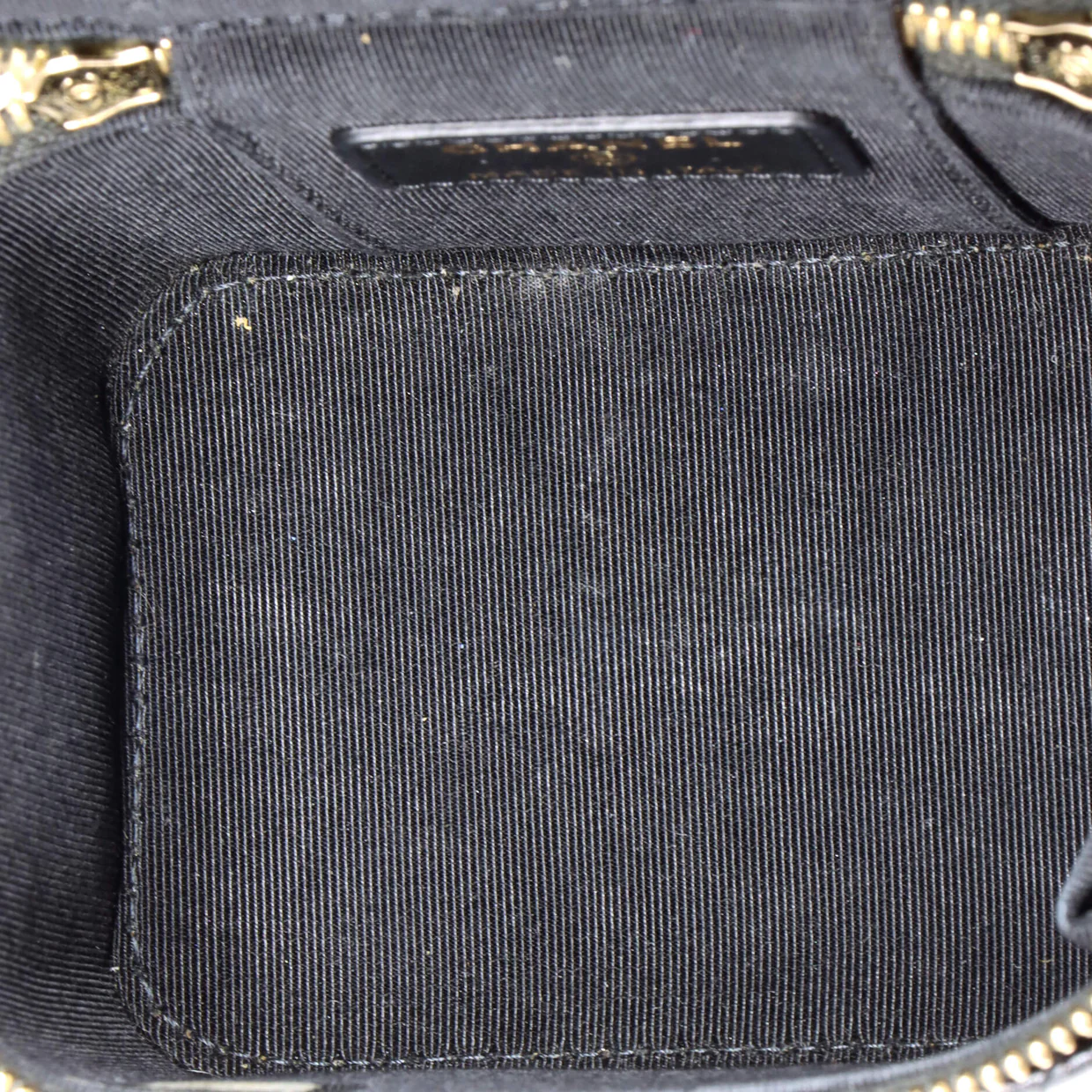 Camellia Bow Vanity Case with Chain Quilted Lambskin Mini - Deep Luxury