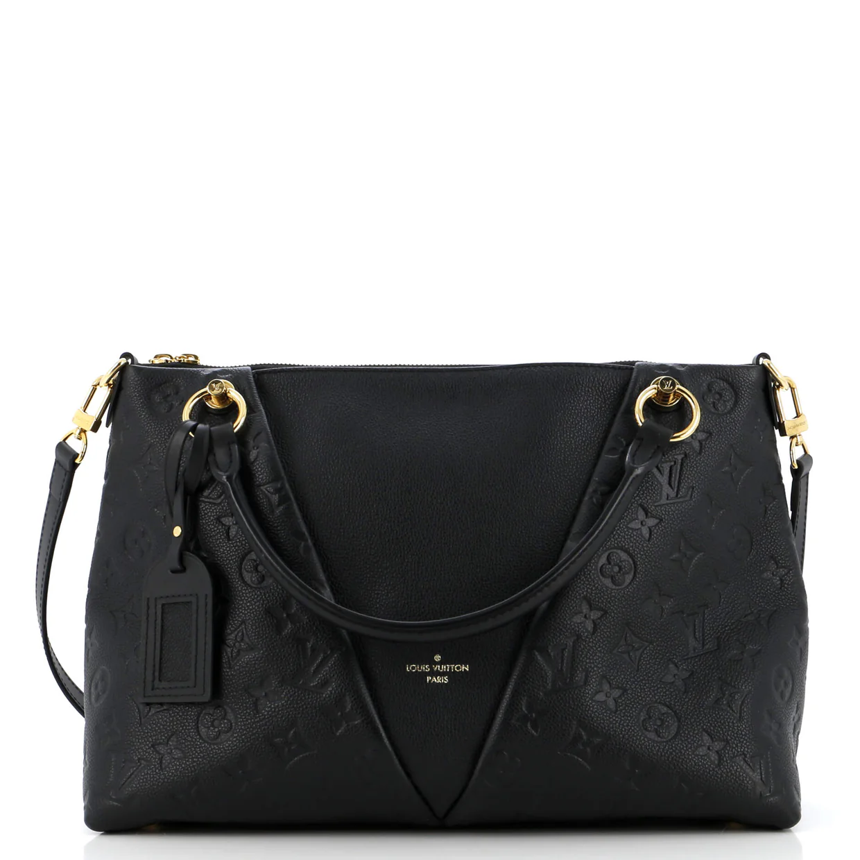 V Tote Monogram Empreinte Leather MM - Deep Luxury
