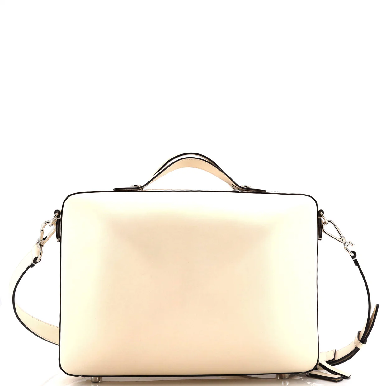 FF Logo Suitcase Crossbody Bag Leather Medium - Deep Luxury