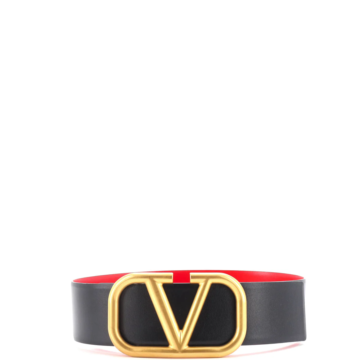 VLogo Belt Leather Extra Wide 75 - Deep Luxury