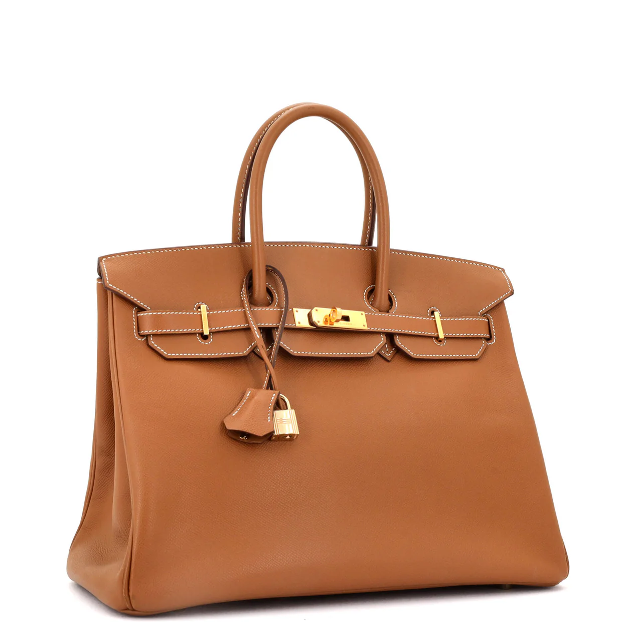 Birkin Handbag Gold Epsom with Gold Hardware 35 - Deep Luxury